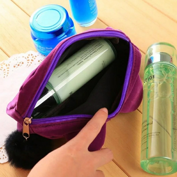 Lucky Black Cat Cosmetic Bag - Picture 3 of 3